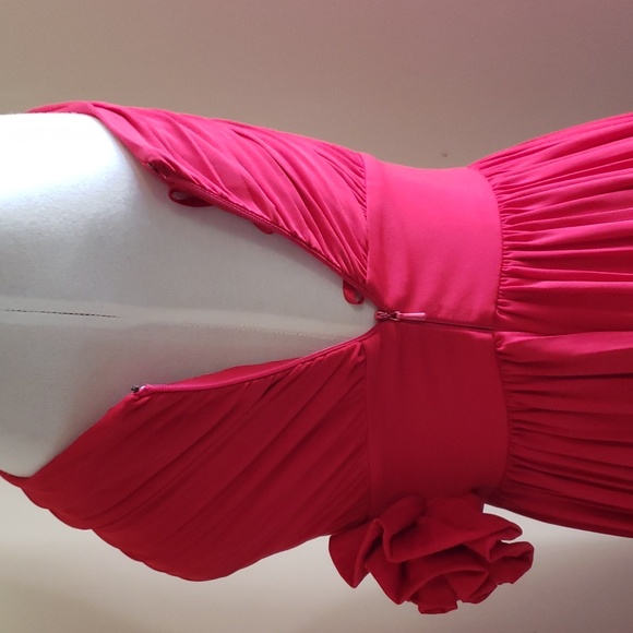 Pleated Rose Detail Dress - Picture 5 of 8
